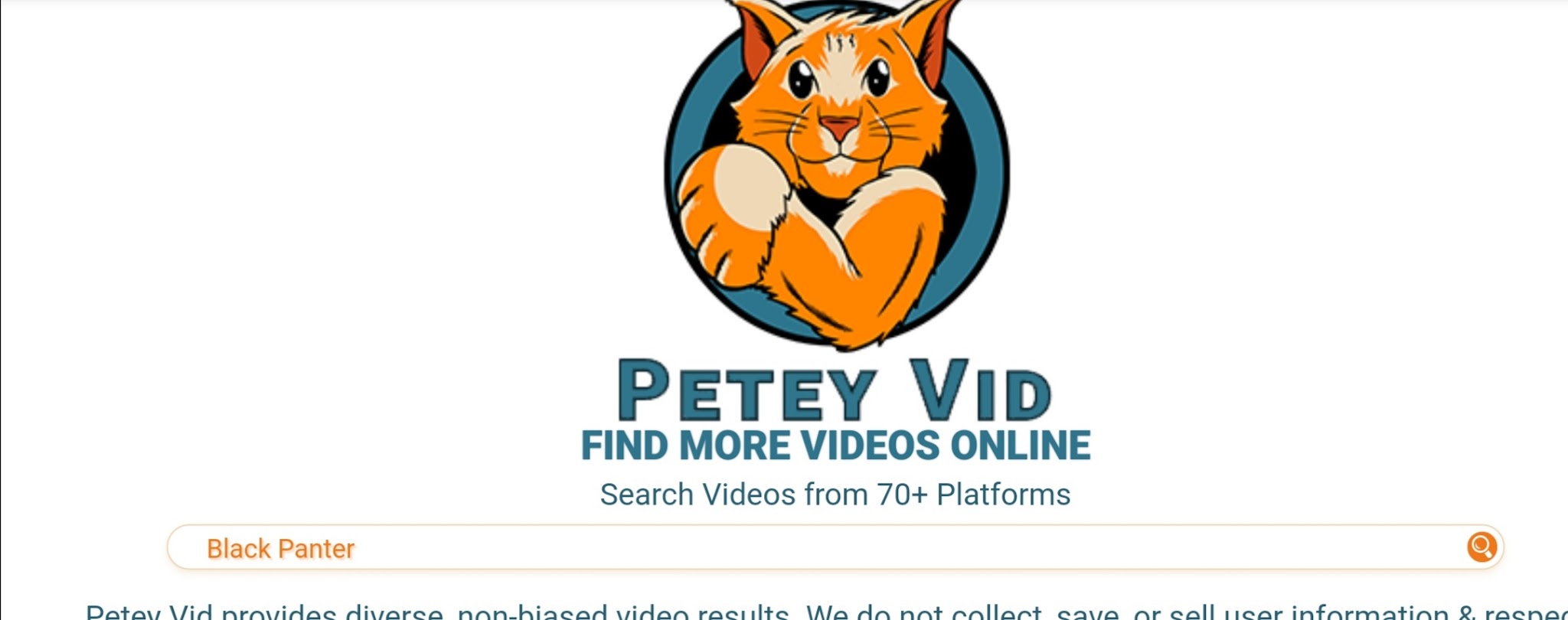 PeteyVid movies search