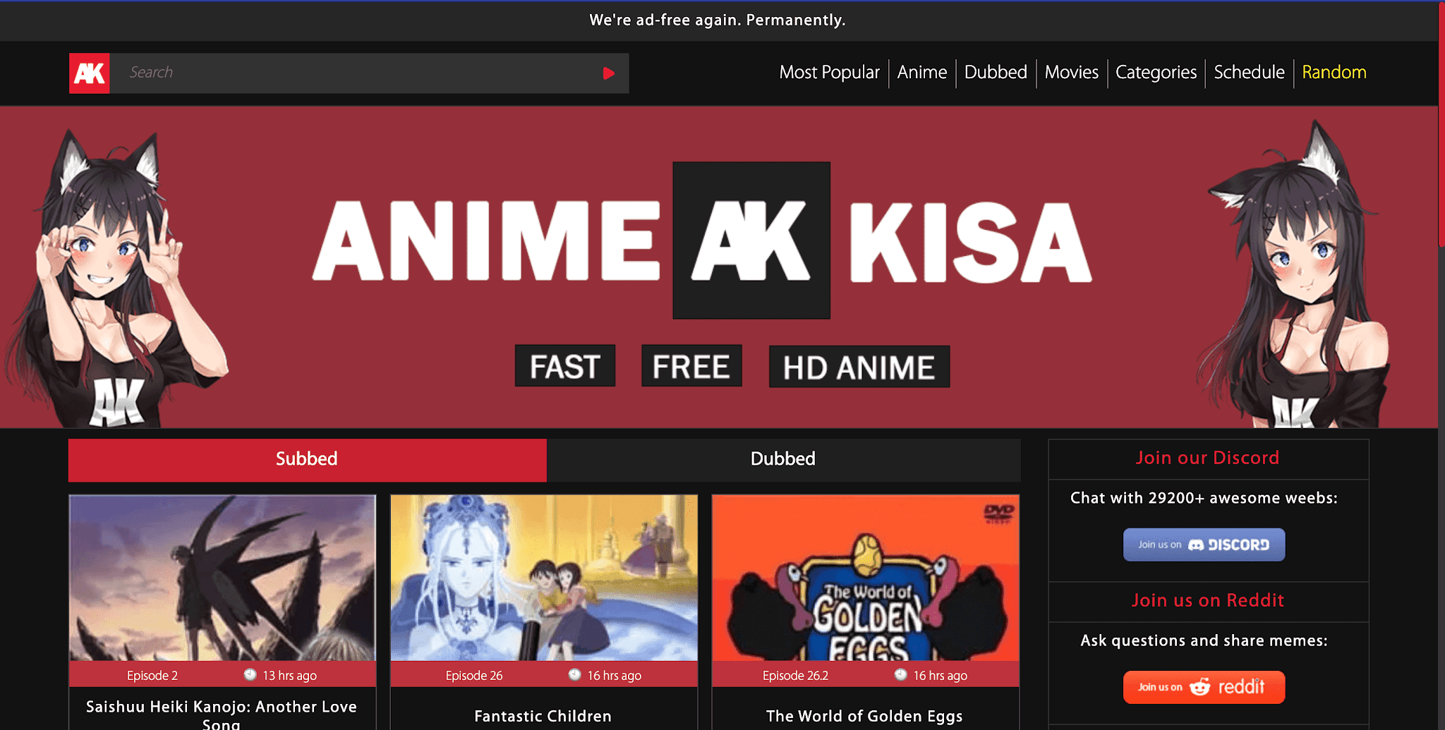 AnimeKisa tv, animekisa alternatives